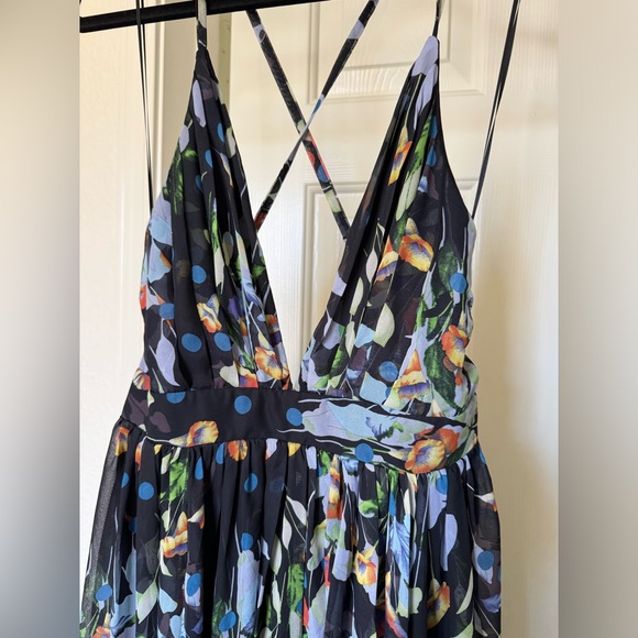 Meghan LA Sleeveless Maxi Dress Wildflower Navy - Picture 13 of 16